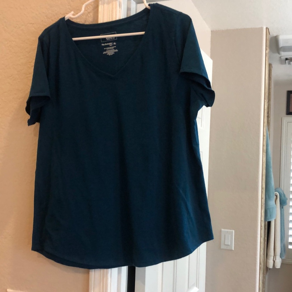 Sonoma woman XL Teal Short Sleeved Tee Shirt